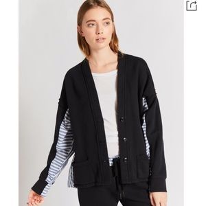 Current/Elliott Recrafted Cardigan Stripe Button 1